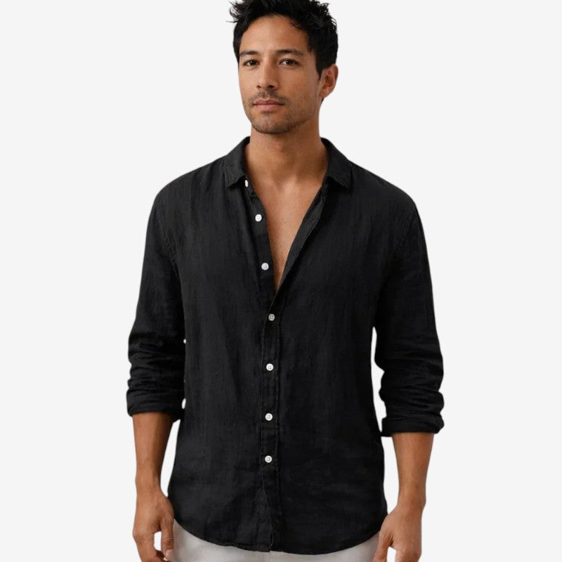 Men's Long Sleeve Button Front Shirt