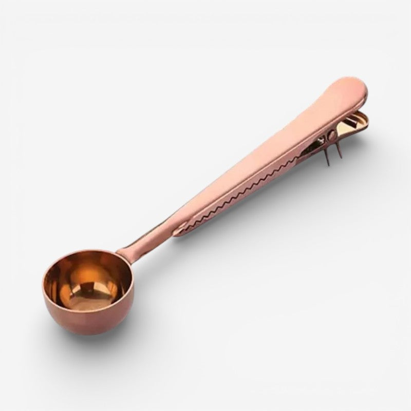 BrewMate – Cuillère doseuse pour café avec clip de fermeture