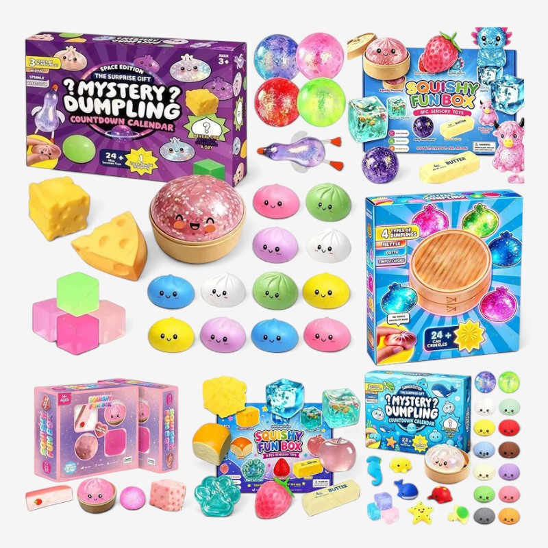 Squishvent - Squishy Toy Advent Calendar With Slow Return Foam