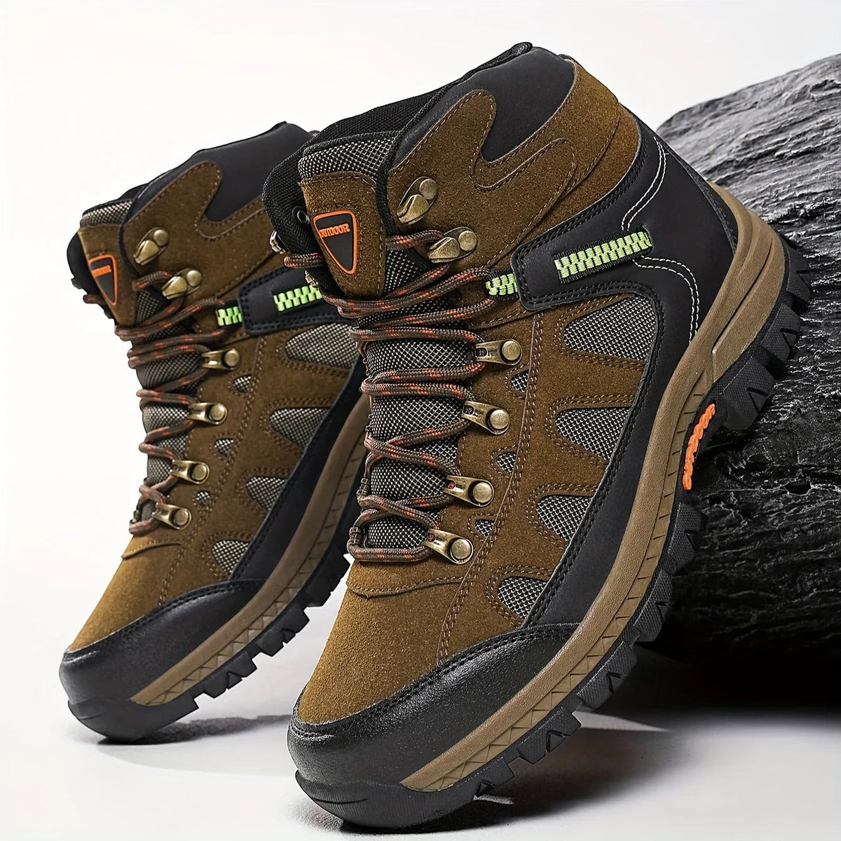 RidgeLacer - Męskie buty trekkingowe we wzór kamuflażowy