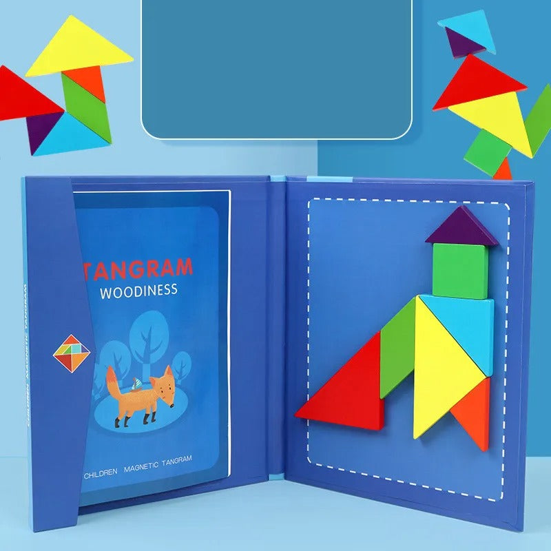 ShapeLogic – Interaktivní puzzle desková hra s geometrickými dílky a magnetickým základem