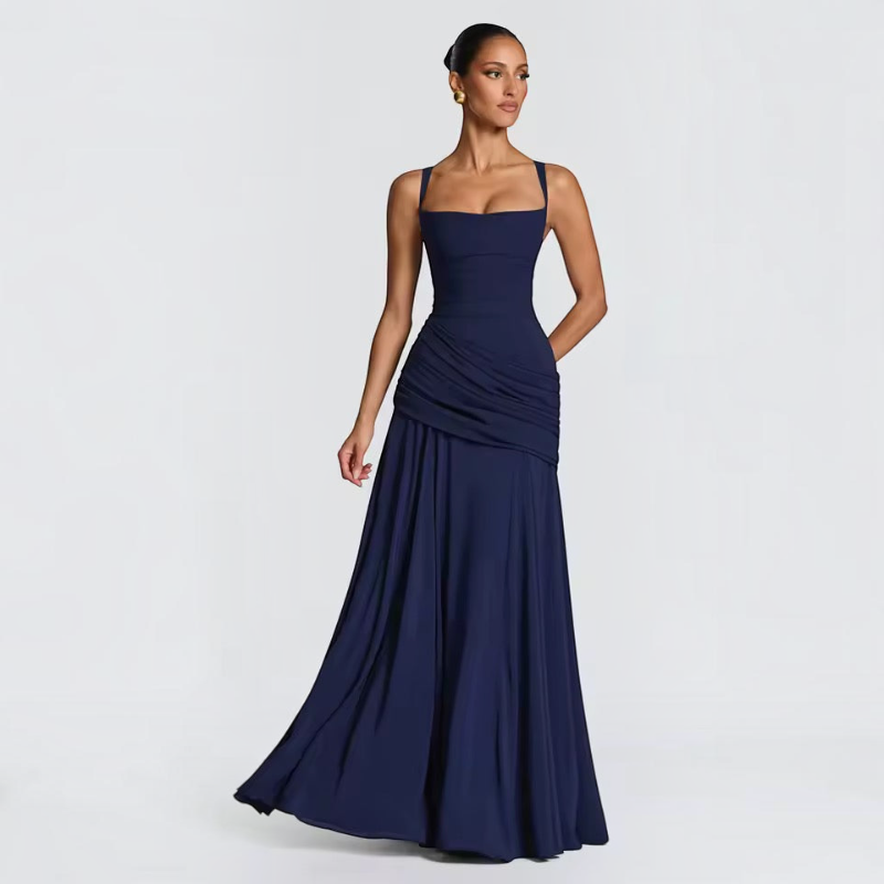Women’s Spaghetti Strap Bodycon Maxi Dress