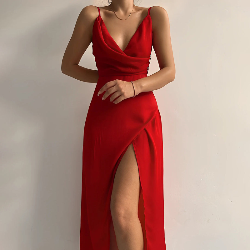 Women’s Sleeveless V-Neck Maxi Dress