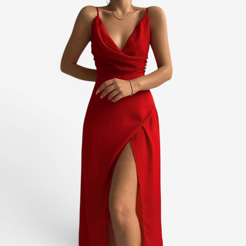 Women’s Sleeveless V-Neck Maxi Dress