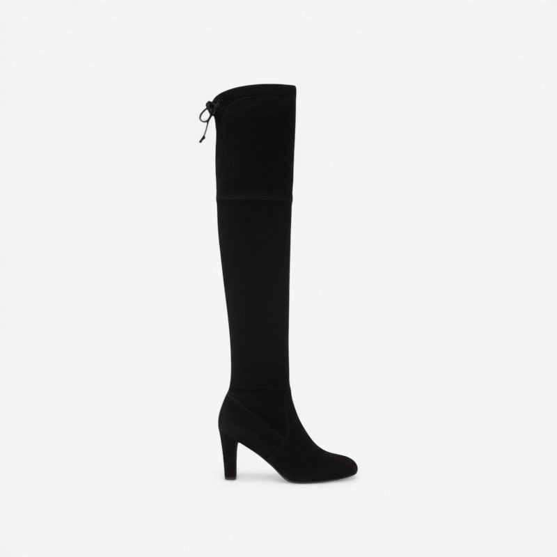 Bottes cuissardes à talon haut et fermeture éclair latérale