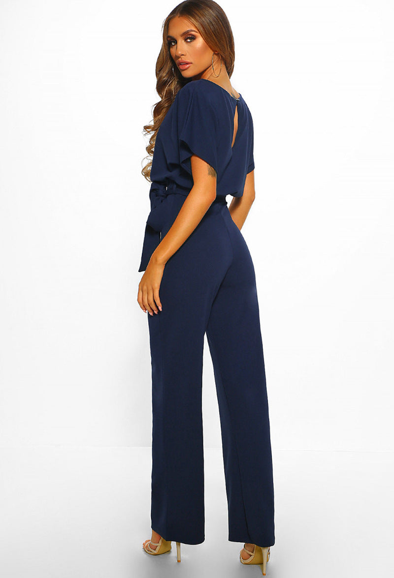 Camila - Combinaison chic à jambes larges avec une touche moderne