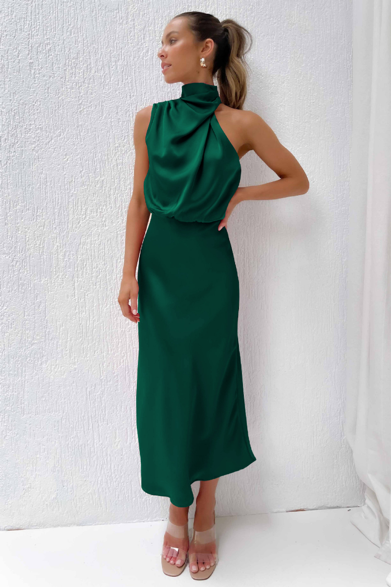SummerGlow™ - Chic Midi Dress