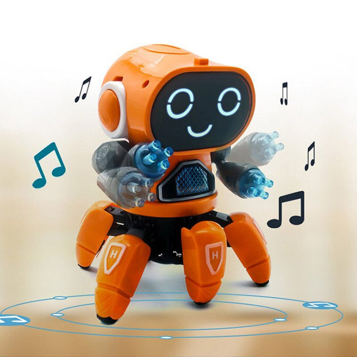 DynaBot - Zdalnie sterowany tańczący robot z muzyką i światłem