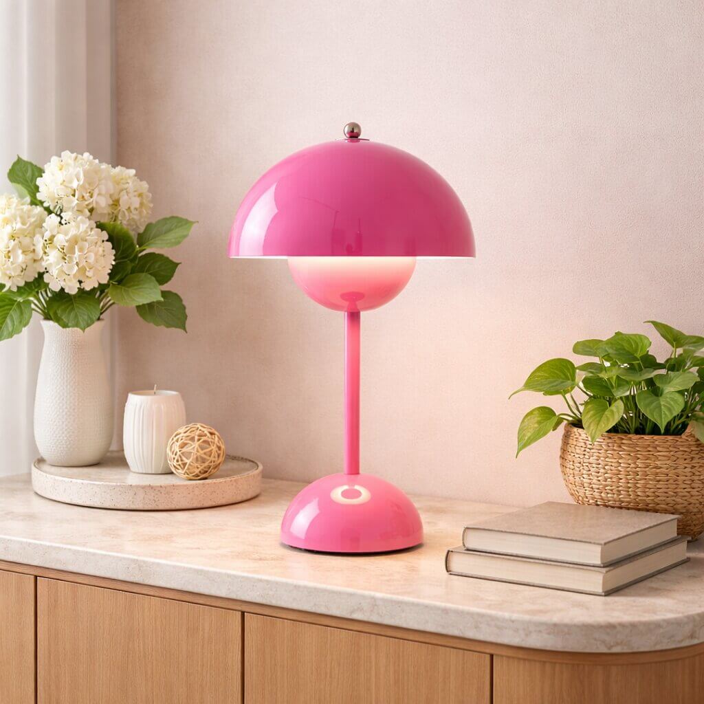 GlowEase - Candeeiro de mesa LED sem fios com luminosidade ajustável