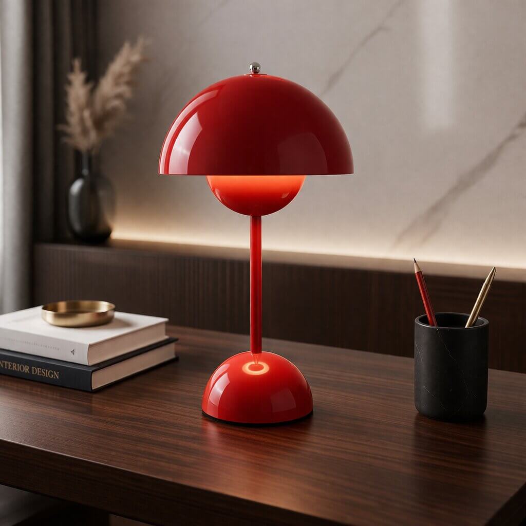 GlowEase - Candeeiro de mesa LED sem fios com luminosidade ajustável