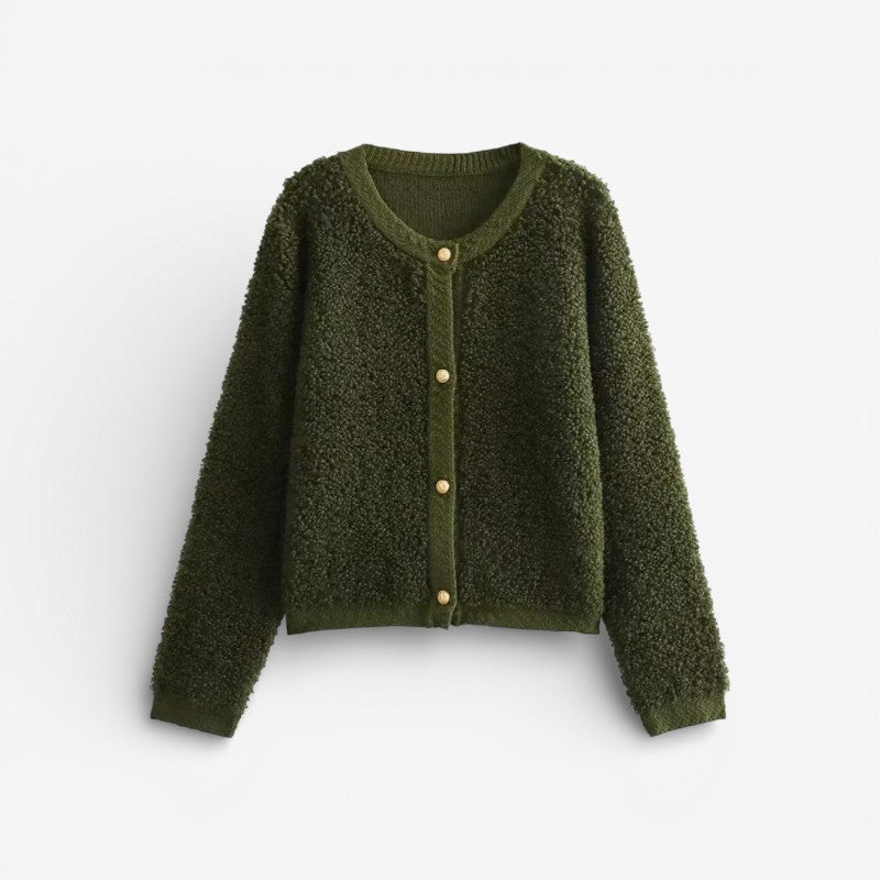 Margaret - Cardigan a manica lunga con chiusura a bottoni