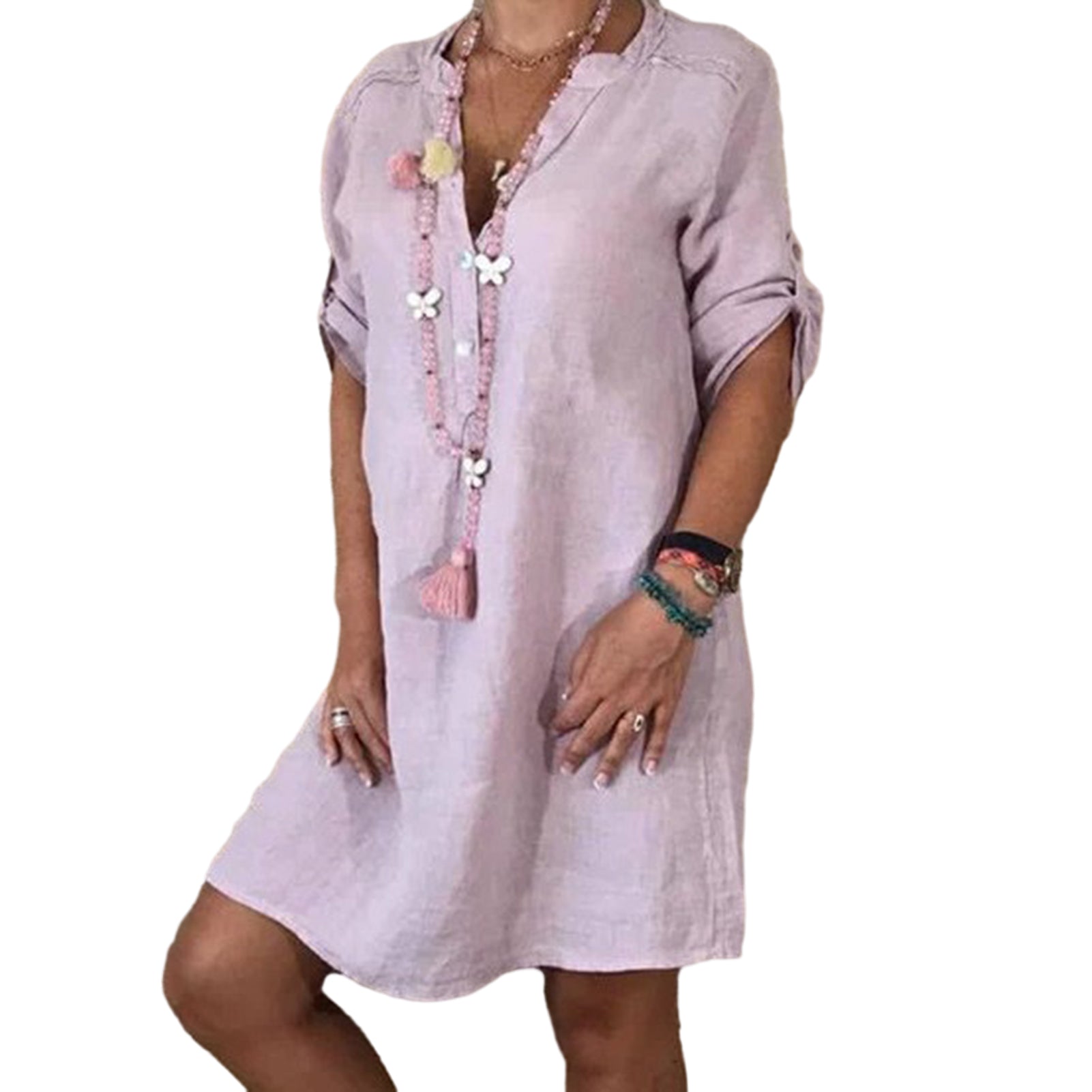 LuxeLinen™ - Rochie elegantă fără efort