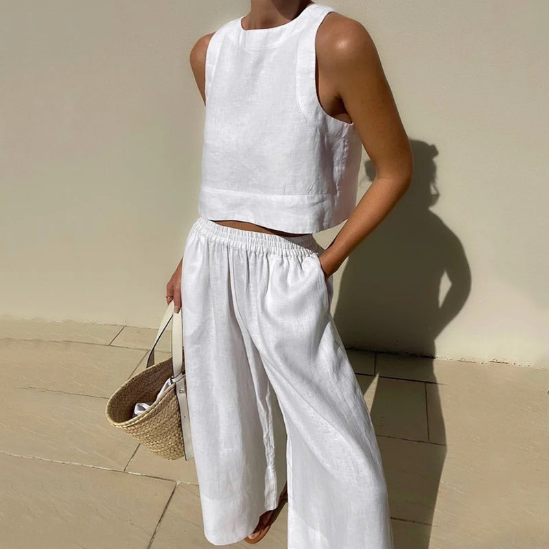 FlexiChic™️ - Ensemble pantalon deux pièces pour femmes