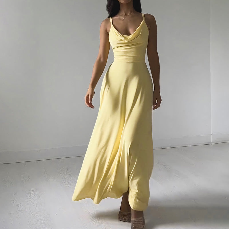 ChicSculpt™ - Rochie Maxi Cu Bretele Fără Spate