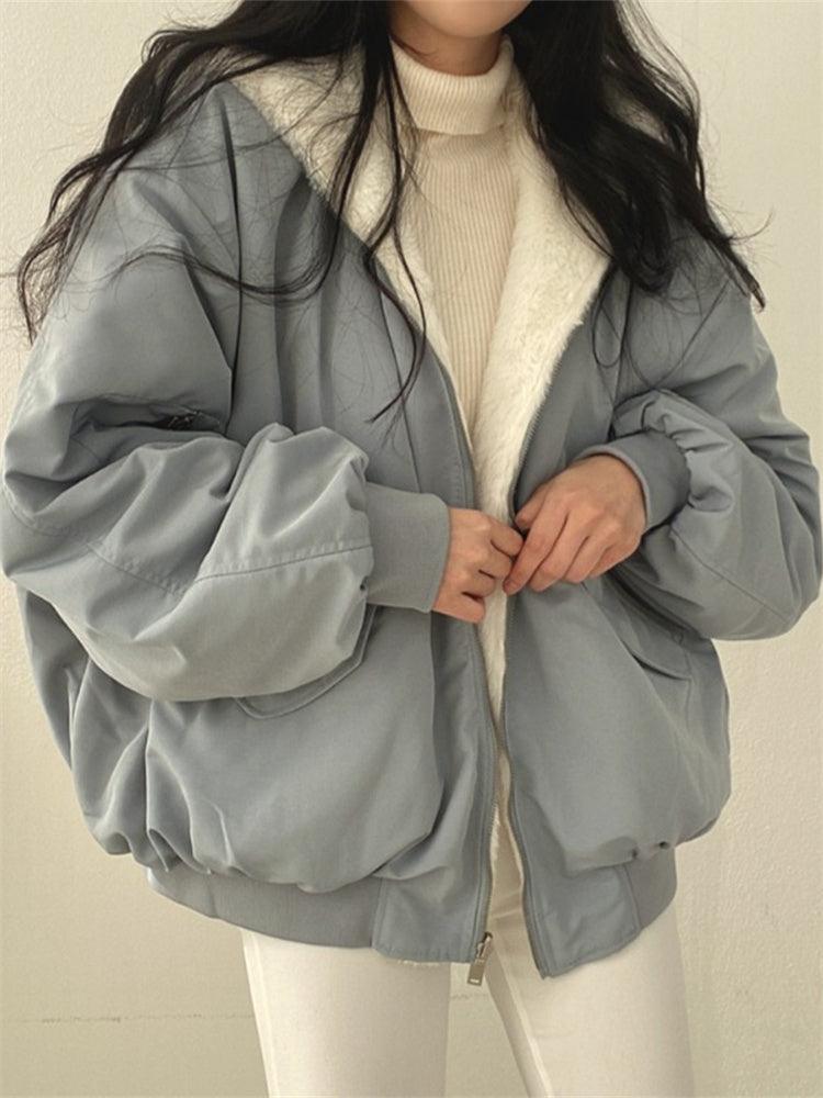 Emma - Fleece-lined jacket with decorative buttons and pockets