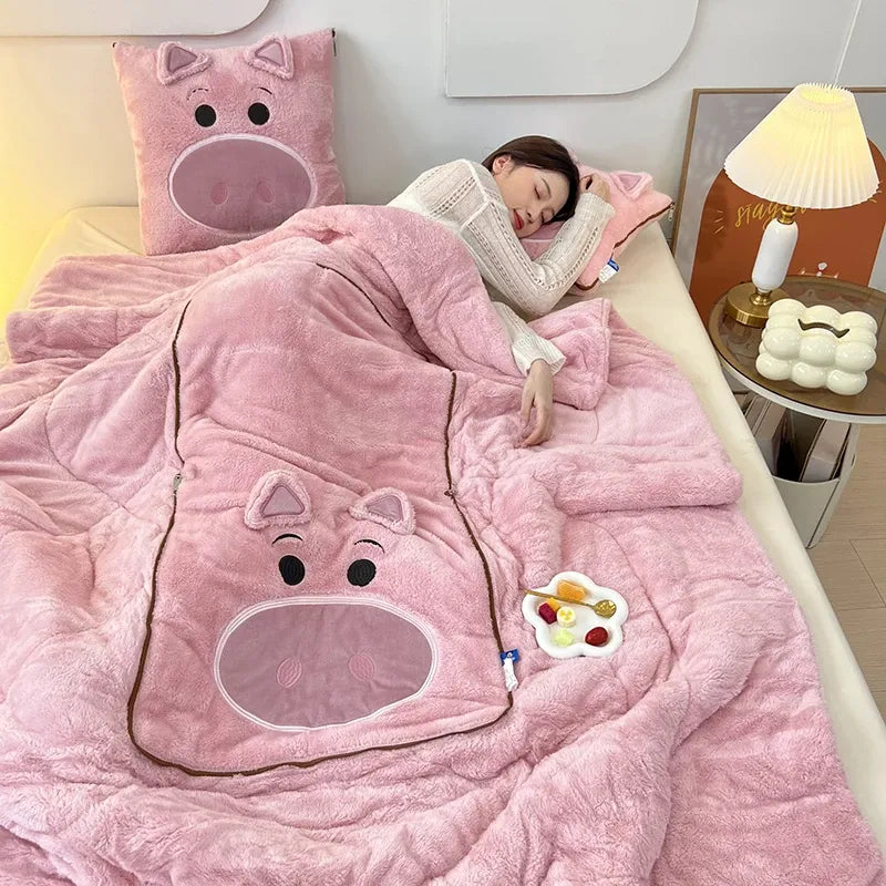Pillowen - Convertible Blanket With Foldable Blanket-to-Pillow Design