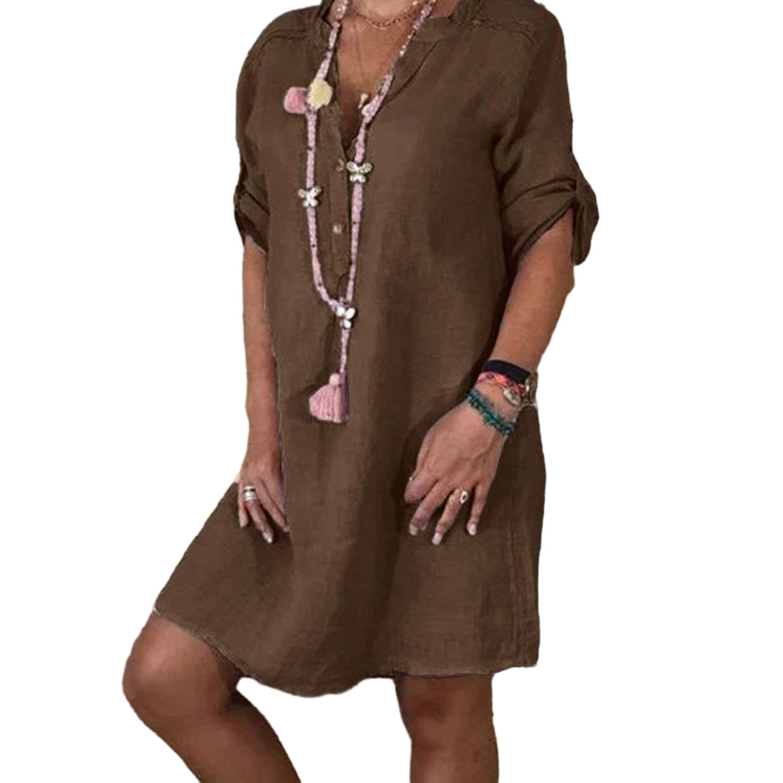 LuxeLinen™ - Rochie elegantă fără efort