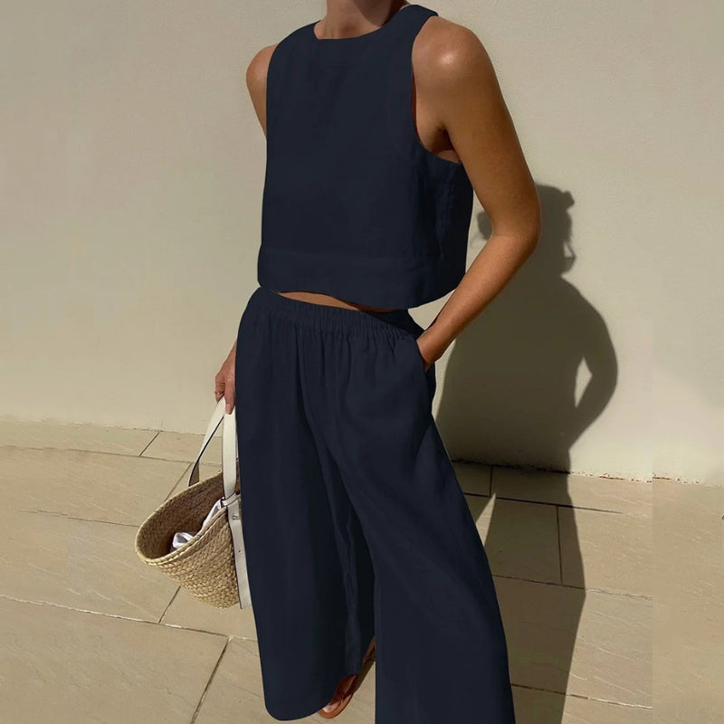 FlexiChic™️ - Ensemble pantalon deux pièces pour femmes