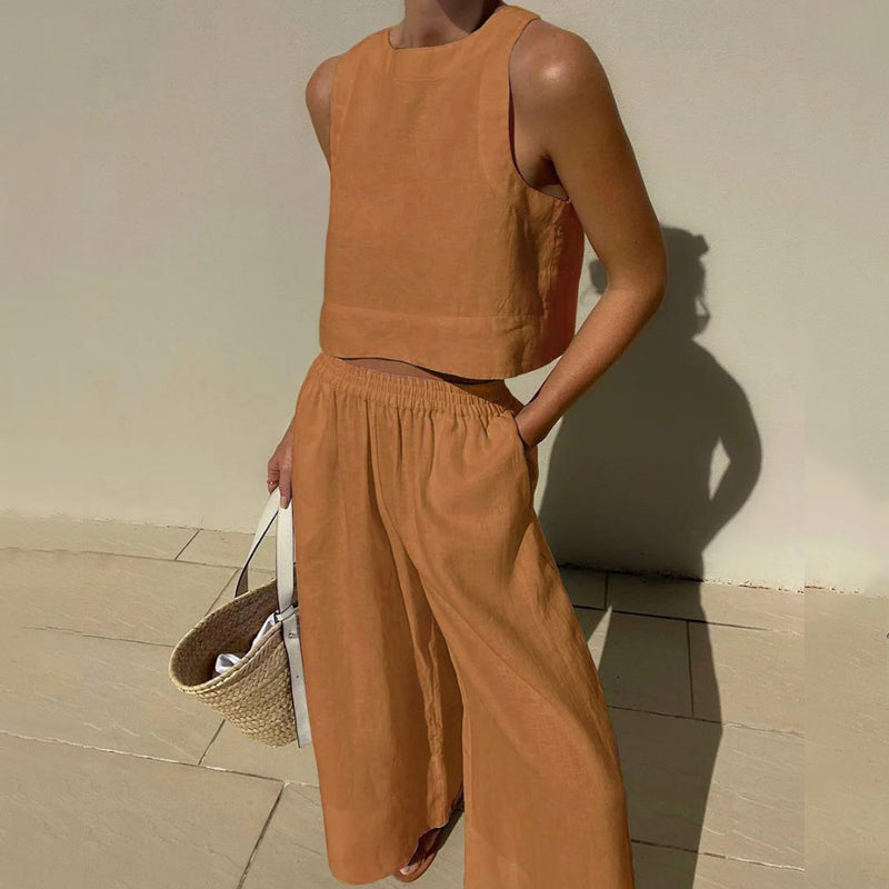 FlexiChic™️ - Ensemble pantalon deux pièces pour femmes