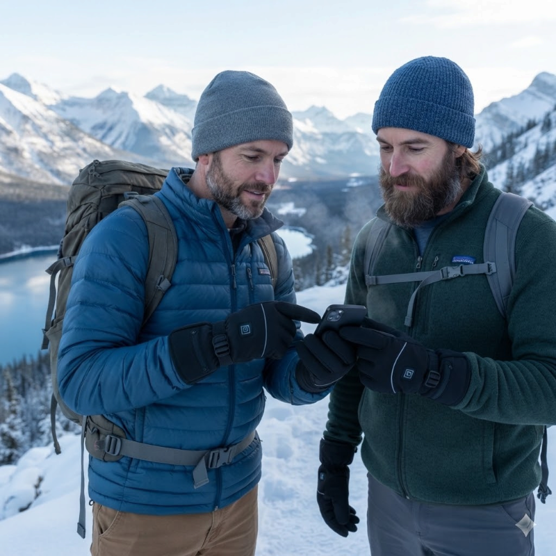 FrostRider – Heated Winter Motorcycle Gloves with Touchscreen Function
