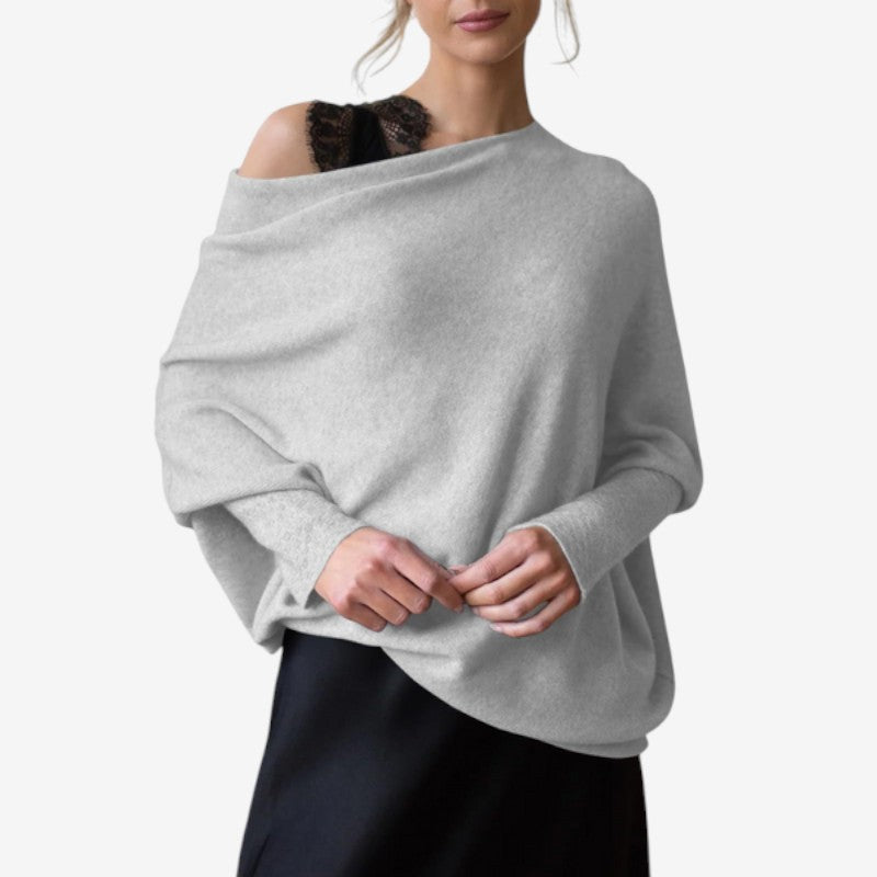 Whitney – Maglione con maniche lunghe e design con spalle scoperte