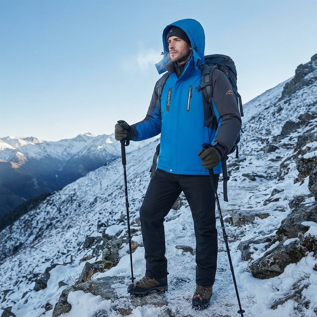 ZipWarm - Men's Winter Coat with Hooded Design