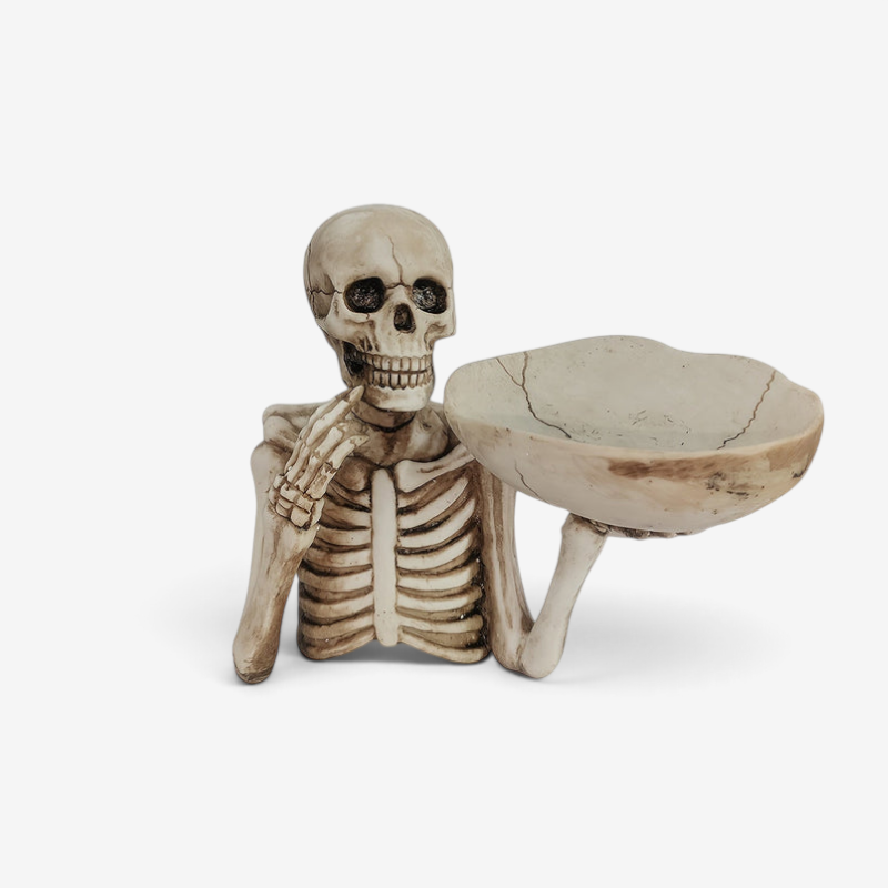 Skeleton Bowl Holder for Halloween Decorations