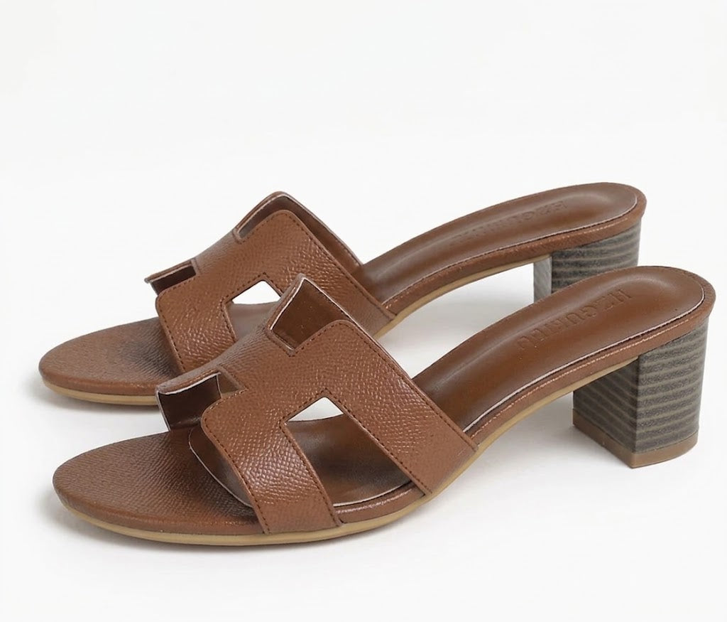 Natalie – Sandalias con Tacón, Parte Superior Suave y Suela Antideslizante