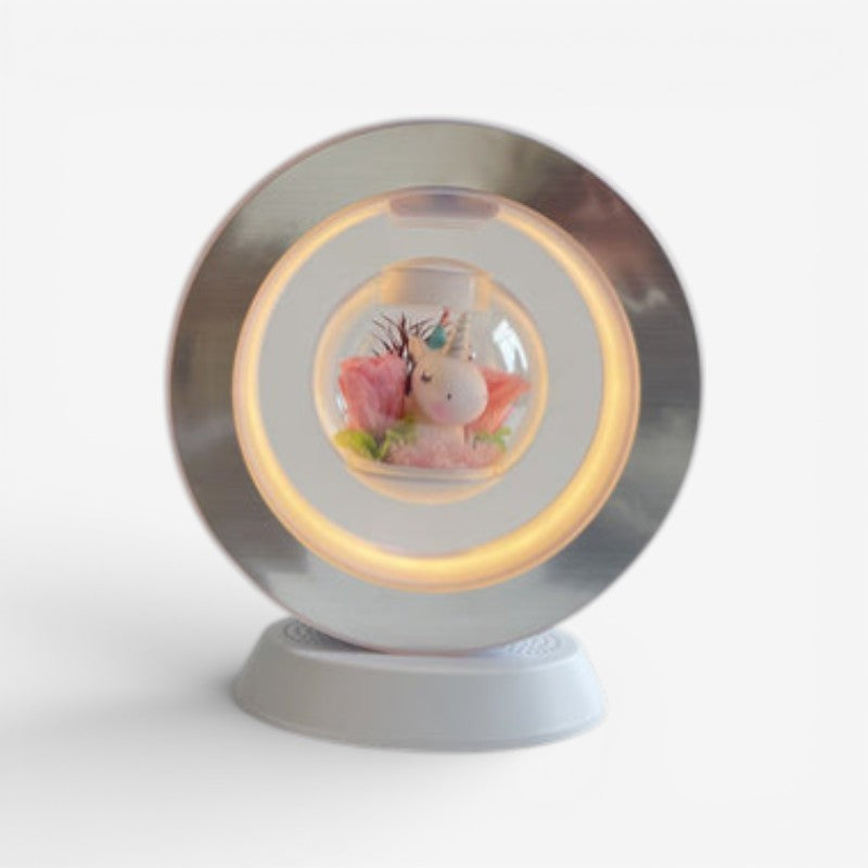 Regalo per la Festa della Mamma | Lampada da Scrivania USB con Fiore Fluttuante