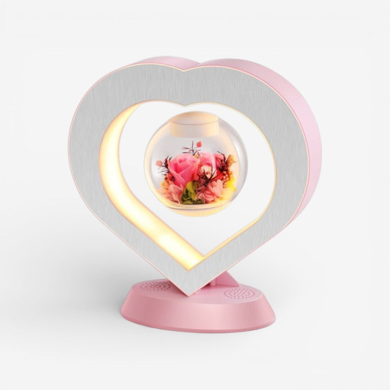 Regalo per la Festa della Mamma | Lampada da Scrivania USB con Fiore Fluttuante