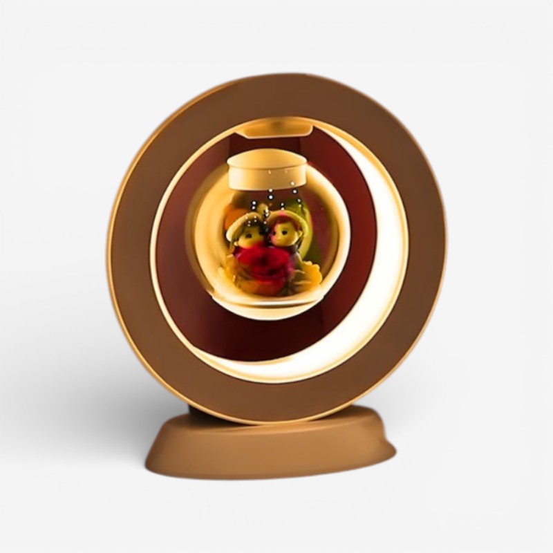 Regalo per la Festa della Mamma | Lampada da Scrivania USB con Fiore Fluttuante