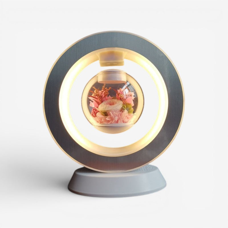 Regalo per la Festa della Mamma | Lampada da Scrivania USB con Fiore Fluttuante