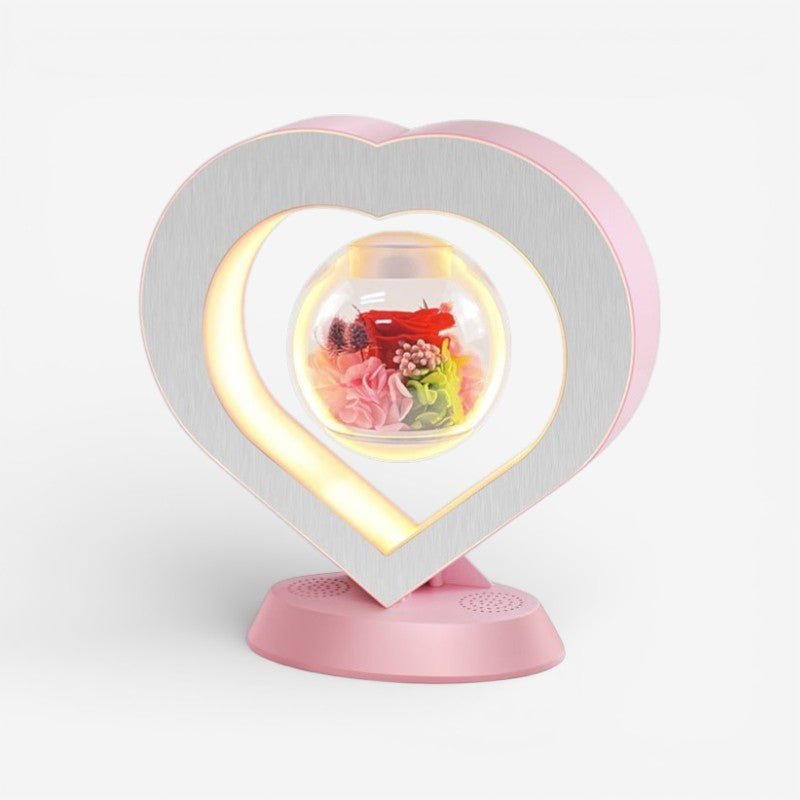 Regalo per la Festa della Mamma | Lampada da Scrivania USB con Fiore Fluttuante