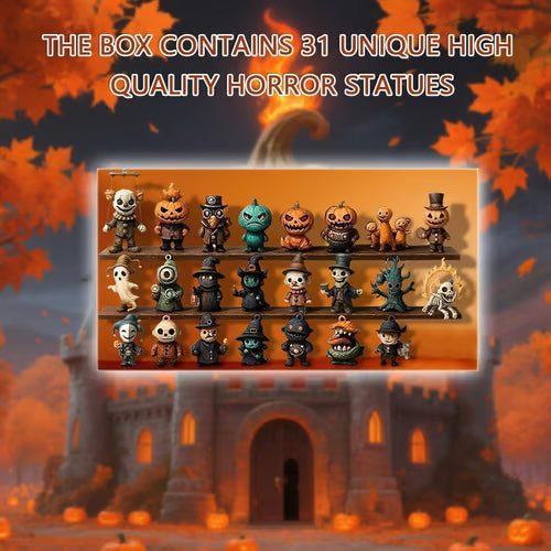 Halloween Countdown Box with 31 Mini Figures