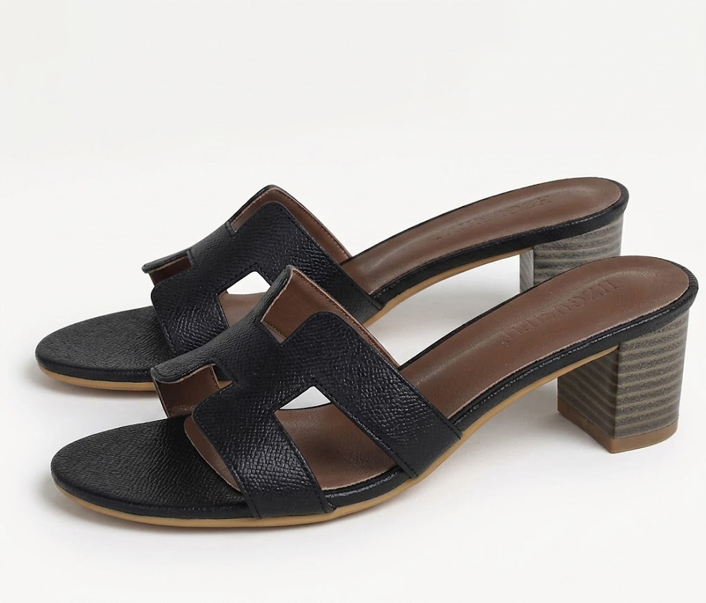 Natalie – Sandalias con Tacón, Parte Superior Suave y Suela Antideslizante