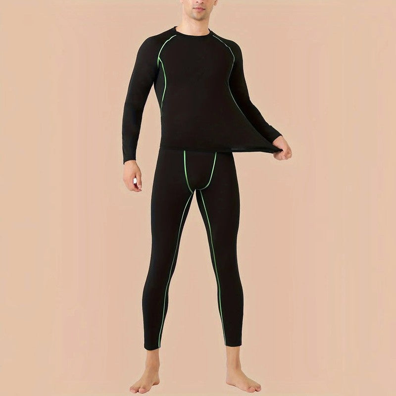 HeatLayer - Set di intimo termico da uomo con fodera in pile