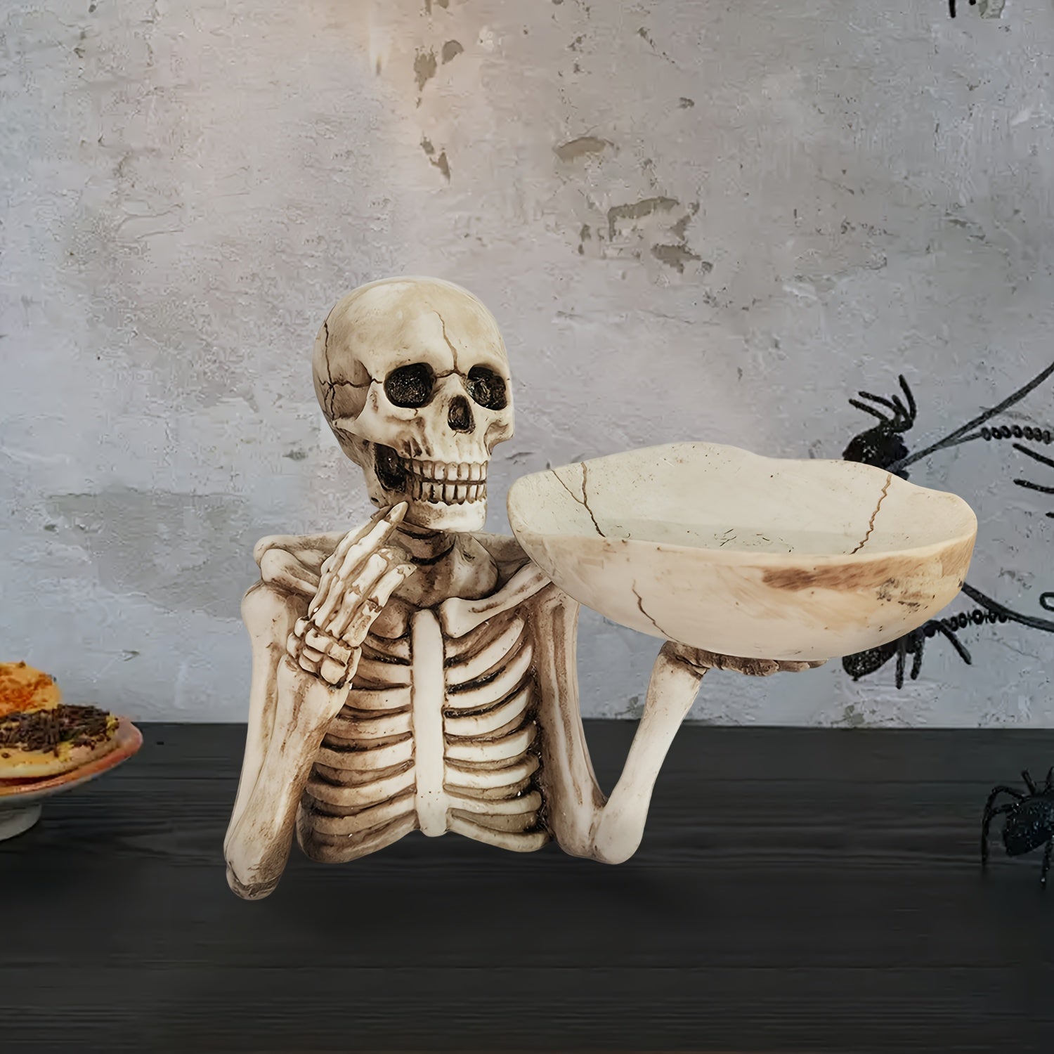Skeleton Bowl Holder – Gothic Halloween Decor