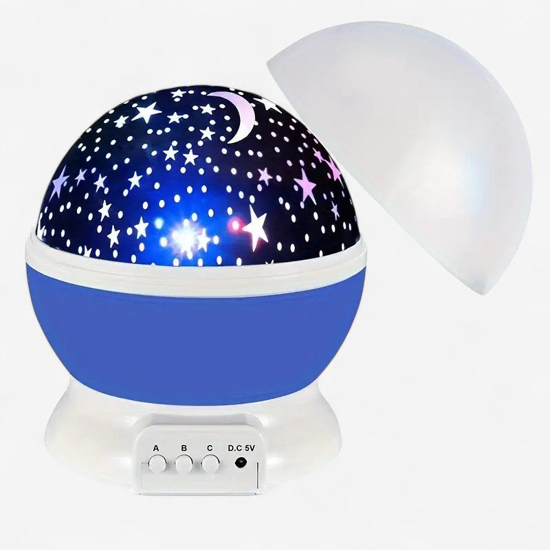 StarGlow – Projektor LED 2 w 1 z Gwiazdami, Obracający się i Regulowany