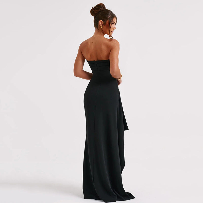 Daisy - Robe maxi élégante avec design épaules dénudées