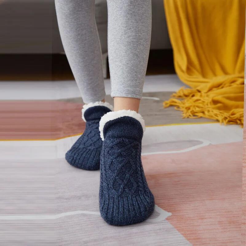 KnitStep - Knitted Slipper Socks With Anti-Slip Sole