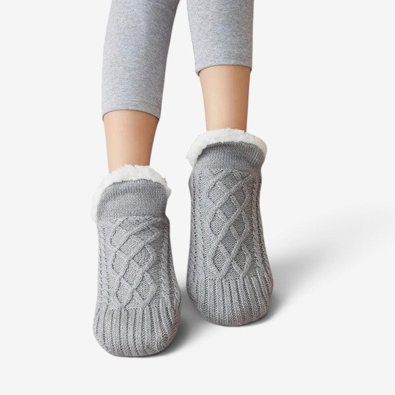 KnitStep - Knitted Slipper Socks With Anti-Slip Sole