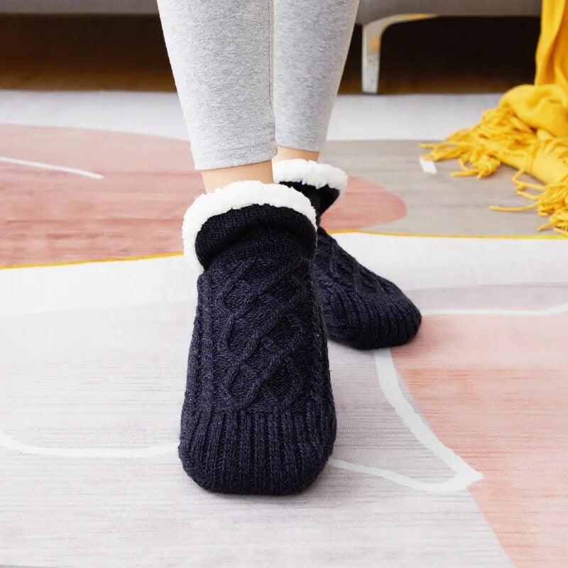 KnitStep - Knitted Slipper Socks With Anti-Slip Sole