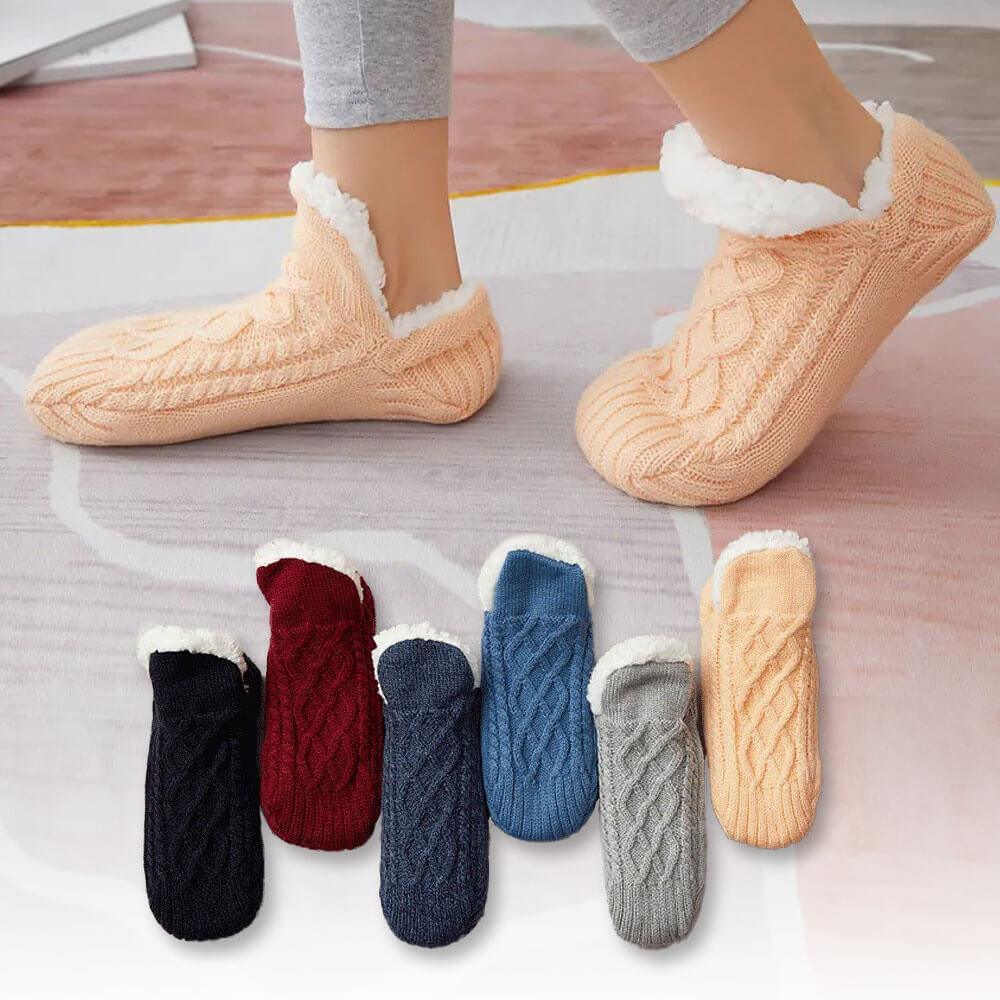 KnitStep - Knitted Slipper Socks With Anti-Slip Sole