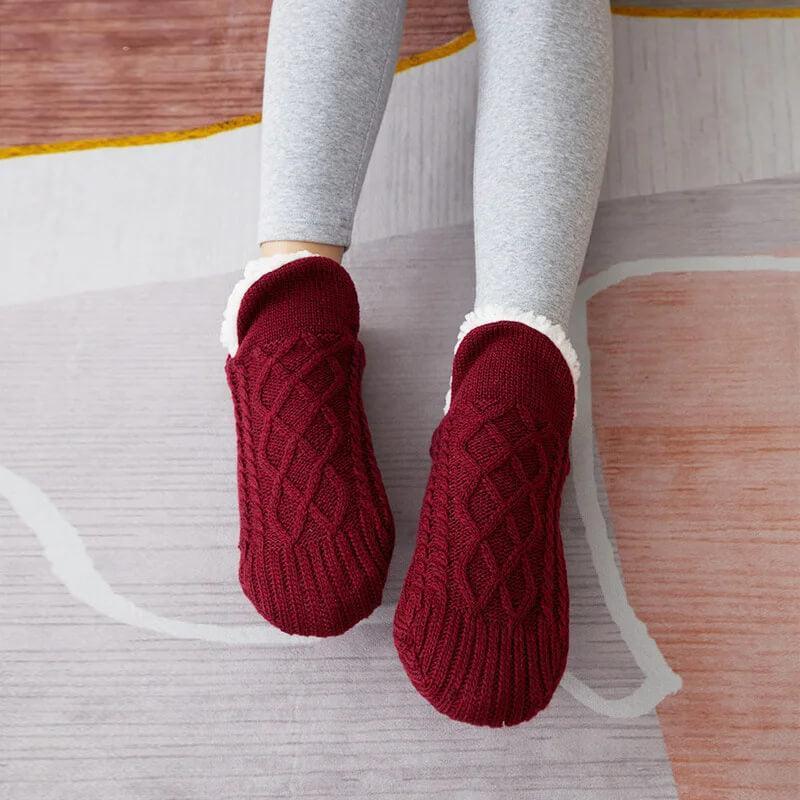 KnitStep - Knitted Slipper Socks With Anti-Slip Sole