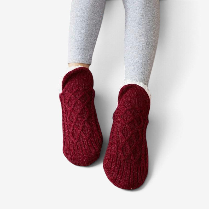 KnitStep - Knitted Slipper Socks With Anti-Slip Sole