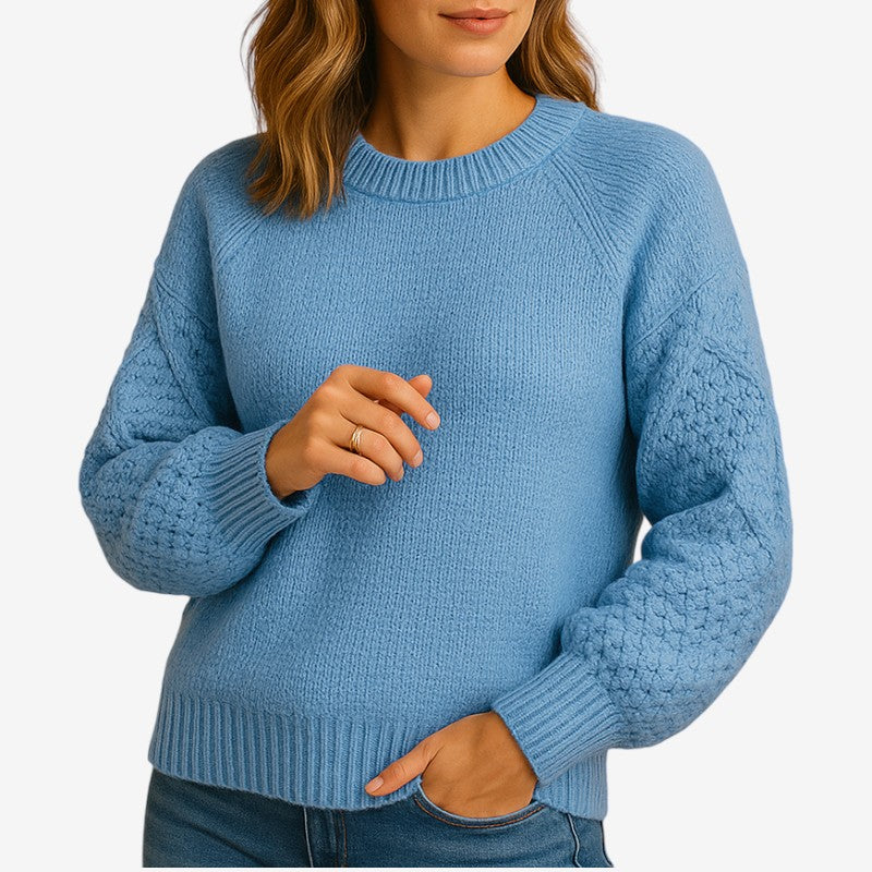 Jemma - Maglione a manica lunga con scollo tondo