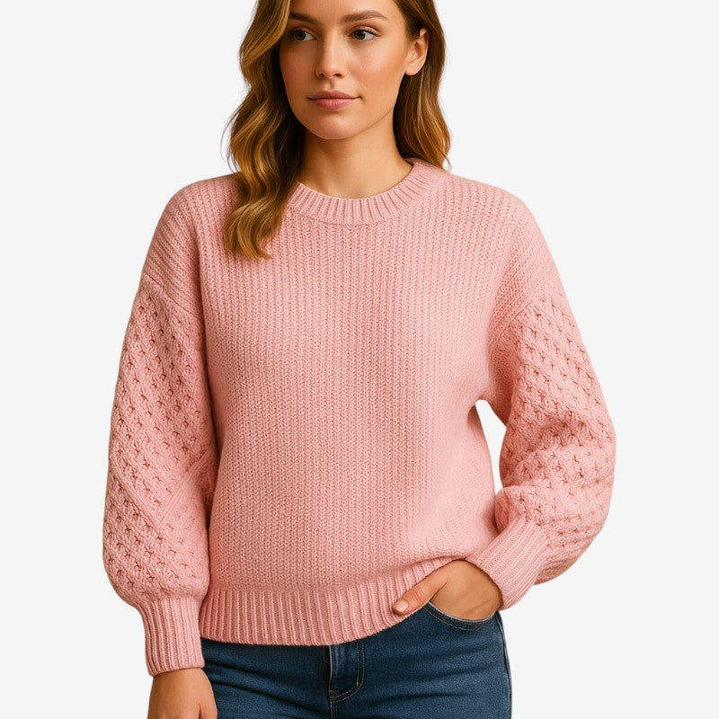 Jemma - Maglione a manica lunga con scollo tondo
