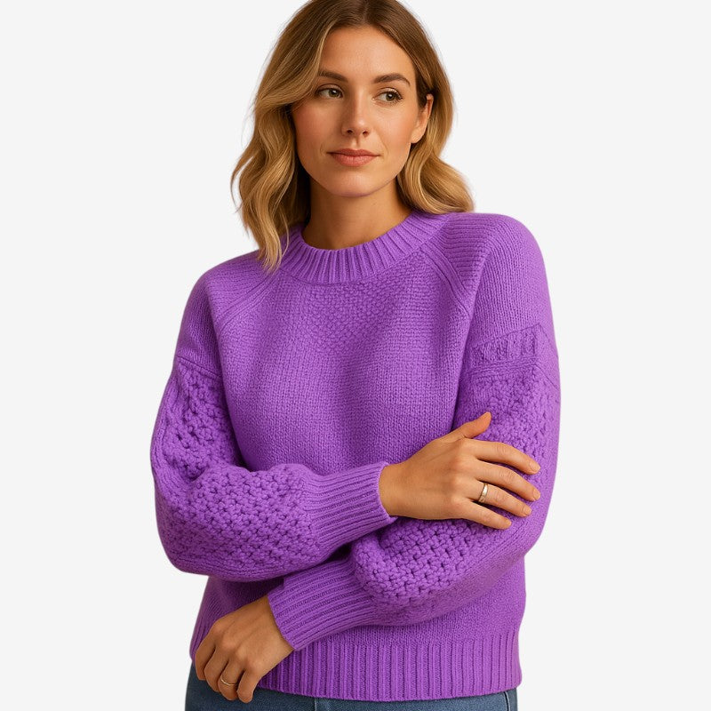 Jemma - Maglione a manica lunga con scollo tondo