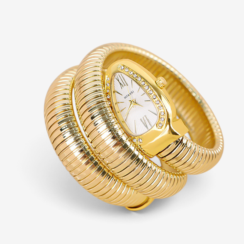 Camille - Montre à quartz avec cadran à chiffres romains et bracelet raffiné