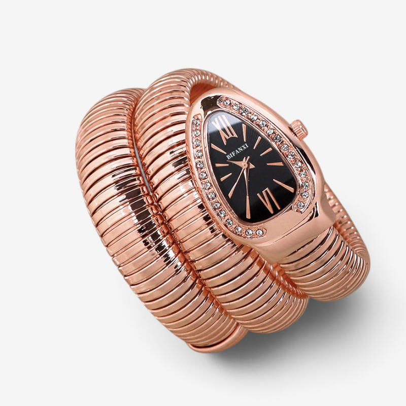 Camille - Montre à quartz avec cadran à chiffres romains et bracelet raffiné